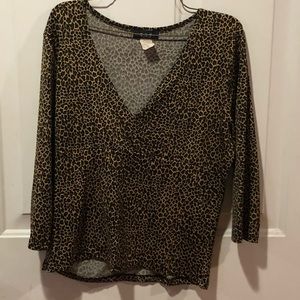 Leopard printed top